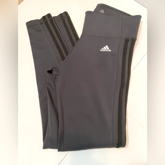 Adidas Climalite Black Leggings Size Medium